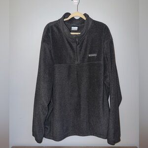 Columbia Men’s 4XT Gray Quarter Zip Fleece Pullover Big & Tall